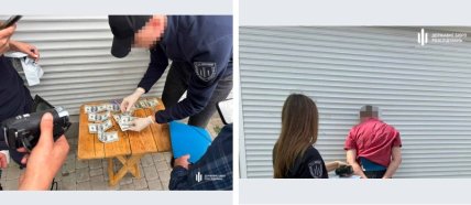 Задержание чиновника Госпродпотребслужбы Одесской области. Фото: ГБР