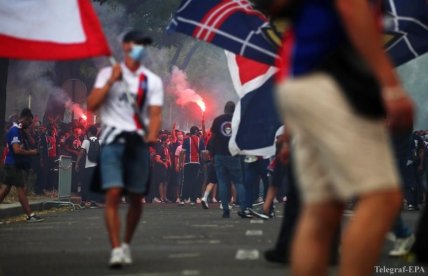 Болельщики ПСЖ вышли на улицы в день финала Лиги чемпионов