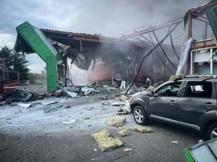 Під Полтавою дрон зруйнував АЗС