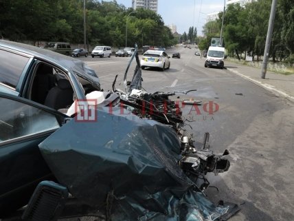Киев, ДТП на Соломенской улице 17 июля