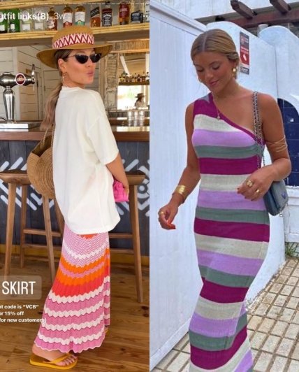 Летние образы с трикотажем