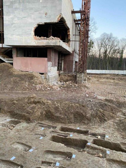 Строительство в парке культуры