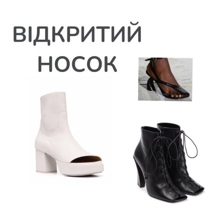 Взуття з відкритим носком