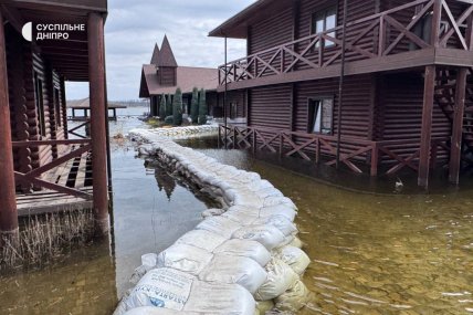Як піднялась вода на річці Інгулець