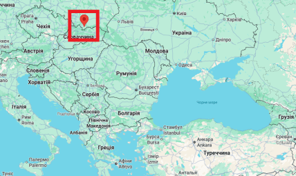 Где на карте находится Новый Тарг в Польше