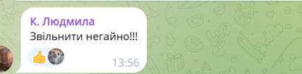 Коментарі у соцмережах. Скріншот: Telegram