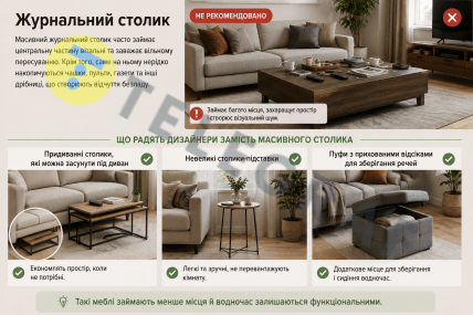 Чем заменить журнальный столик
