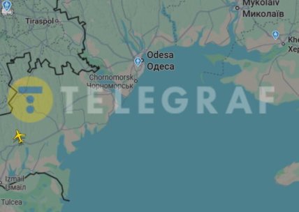 Над Одесской областью Flightradar24 зафиксировал самолет