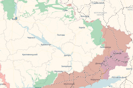 Карта DeepState, где идут бои в Украине 22.06.2026