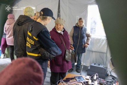 Жители Шостки в пункте несокрушимости