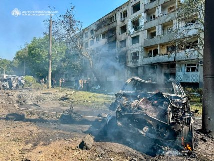 Наслідки удару по Павлограду 20 липня