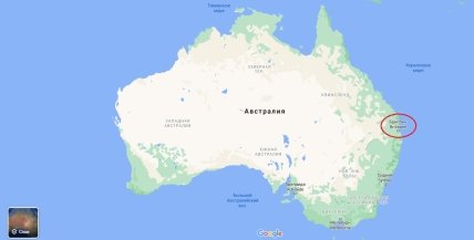 Брисбен карта