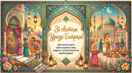 Ураза-байрам, свято, листівки