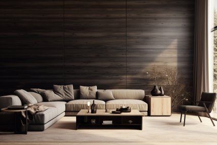 С чем сочетать коричневый цвет в интерьере - фото