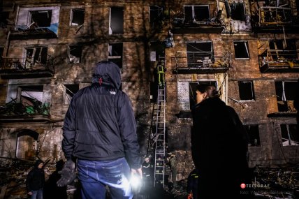 Наслідки ракетного удару по житловому будинку у Вишгороді Київській області 23.11.2022