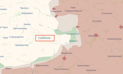 Гуляйполе на карте Deep State