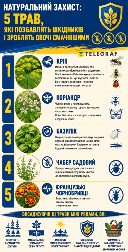 Що посадити для захисту від шкідників на городі