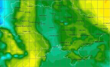 карта тепло