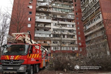 Наслідки влучання дрона в будинок
