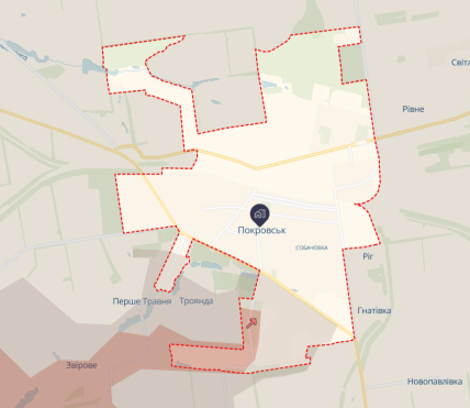 Стан лінії фронту в Покровську на 18 жовтня