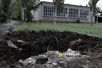 Місце прильоту у Краматорську. Фото Ян Доброносов "Телеграф"