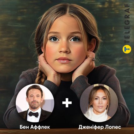 Дочь Бена Аффлека и Дженнифер Лопес по версии ИИ