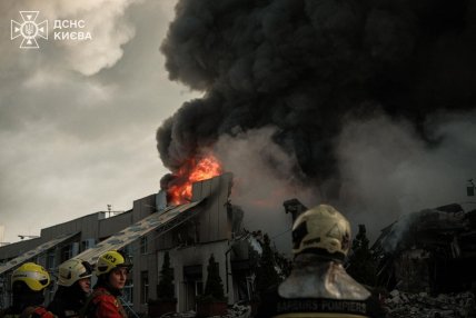 Задимлення в Києві після масованої атаки та пожеж у кількох районах столиці