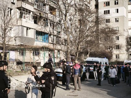 Последствия атаки в Запорожье