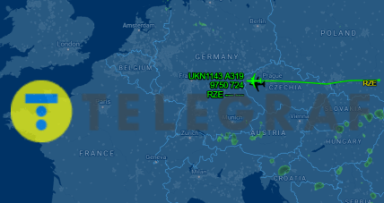 Літак Зеленського полетів до Бельгії