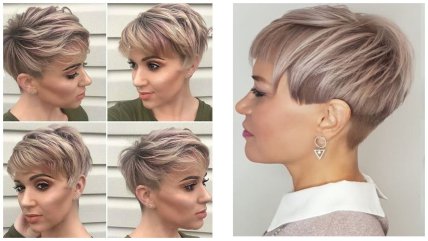 Стрижка на короткие волосы пикси