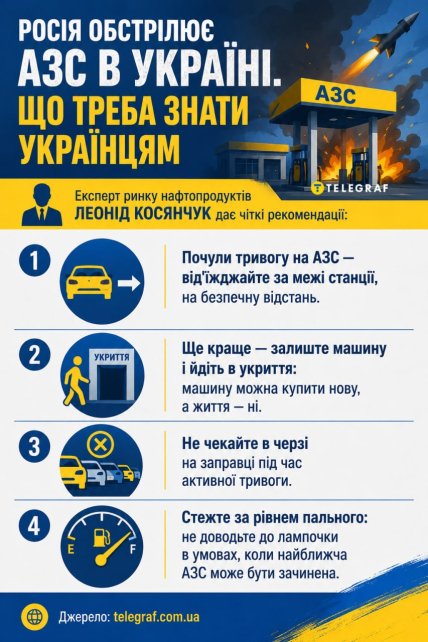Росія атакує АЗС - що робити
