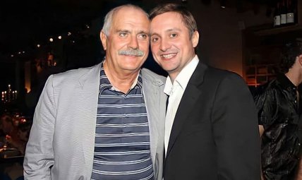 Микита Михалков та його син Артем