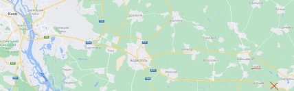 Место ДТП на трассе М03 Киев – Харьков – Довжанский