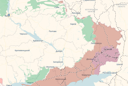 Карта DeepState, де йдуть бойові дії в Україні 21.09.2026