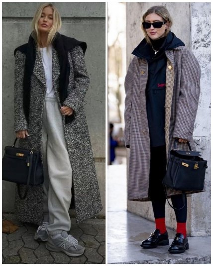 пальто кросівки