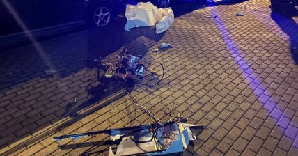 Уламки дрона у Фрунзенському районі Мінська