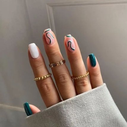 манікюр на осінь