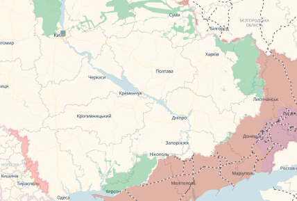 Карта DeepState, де йдуть бої в Україні 25.10.2026