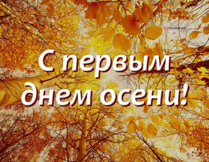 открытка с первым днем осени 2022