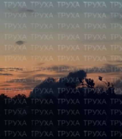 Дым после удара по Полтаве