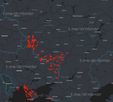 Дрони летять атакувати РФ та окуповані території