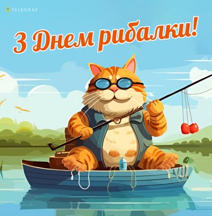день рибалки 2026 привітання листівки картинки