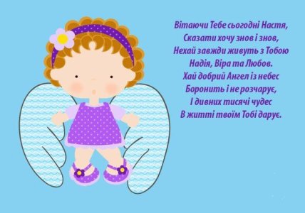 День ангела Насти открытки