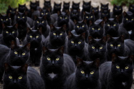 Черные коты