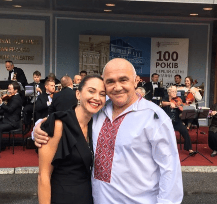 Василь Баша з дочкою Ксенією