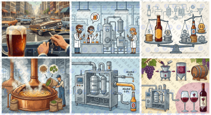 Як роблять безалкогольне пиво та вино