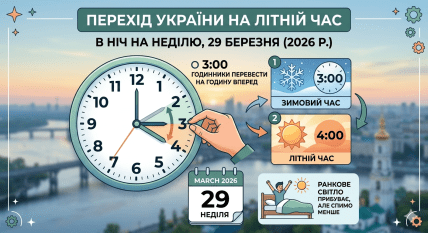Перевод часов на летнее время в 2026 году