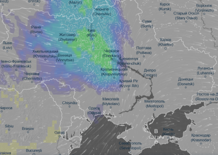 Погодна карта 14 грудня 2025