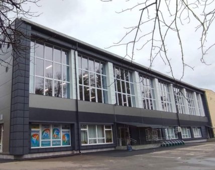 Одна из самых сложных работ Евгения в спорткомплексе "Спартак" в Полтаве