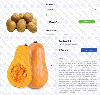 Ціни картопля гарбуз Україна 2026